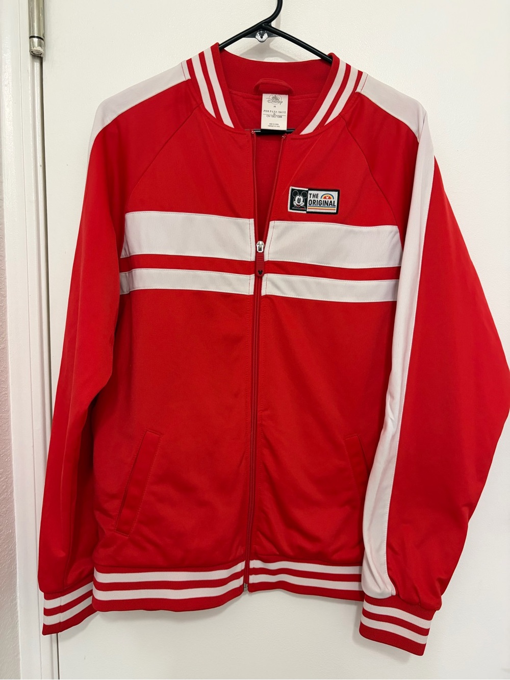 Disney Mickey Mouse track jacket retro 1928 Burbank zip up